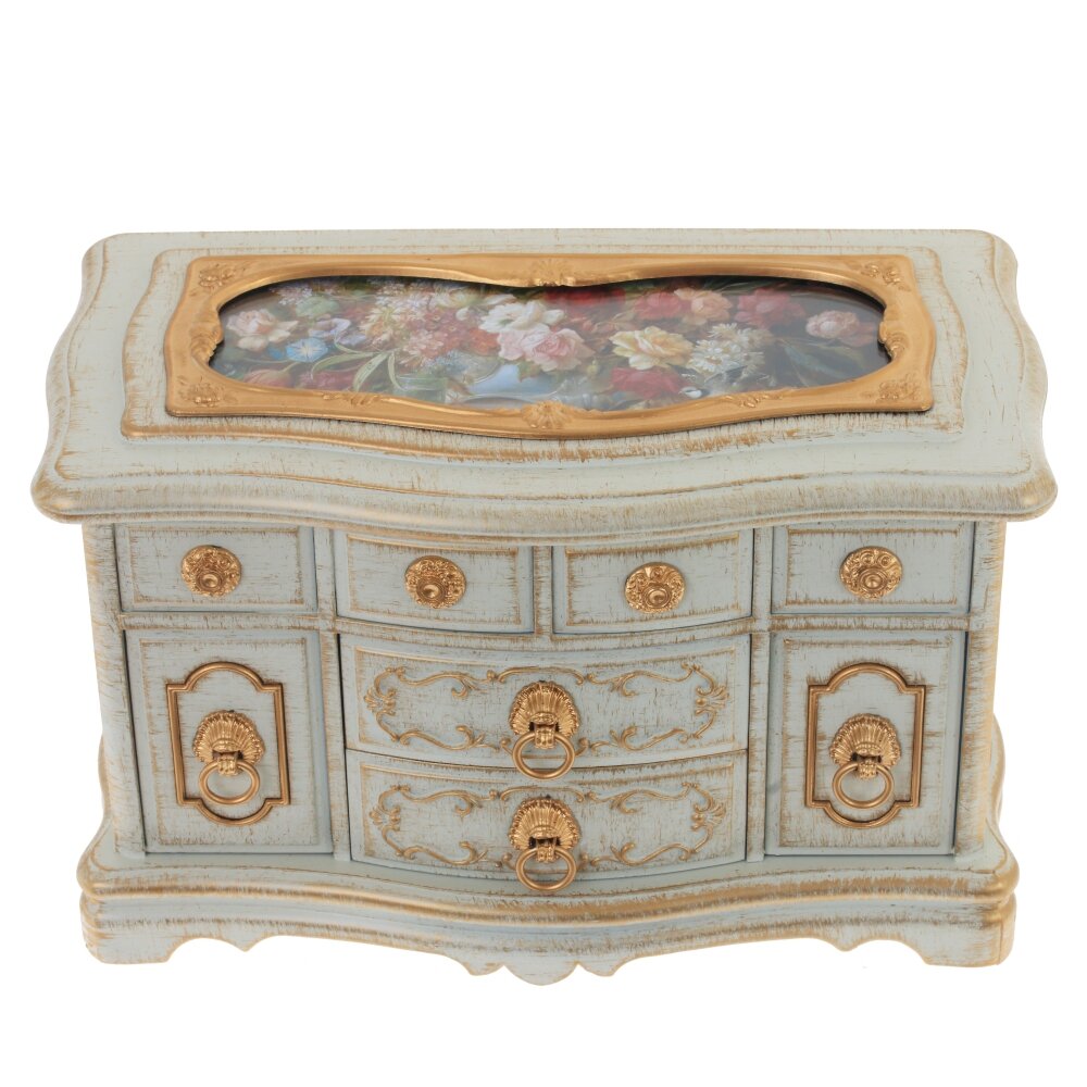 Шкатулка для украшений (музык.), L21,5 W11,5 H13 см Шкатулка для украшений (музык.), L21,5 W11,5 H13 см